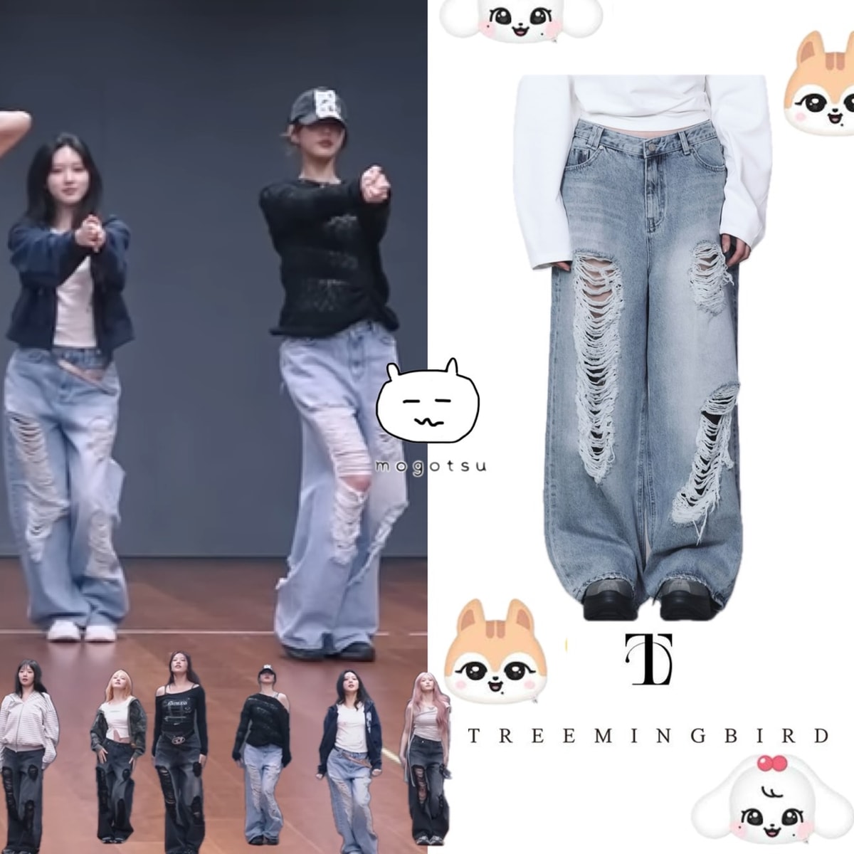 Scratch Damage Denim Pants [ Blue ] | treemingbird - もごつ